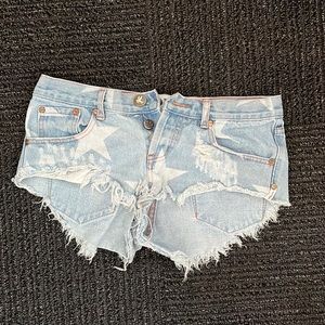 One Teaspoon star print bonitas shorts